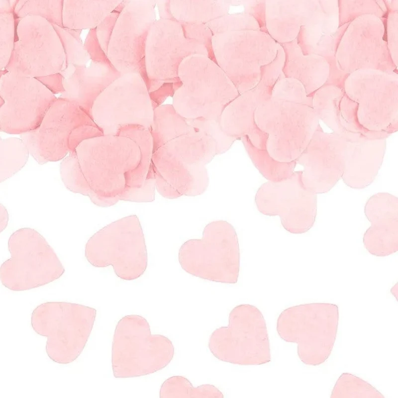 Seidenpapier Herzkonfetti Rosa
