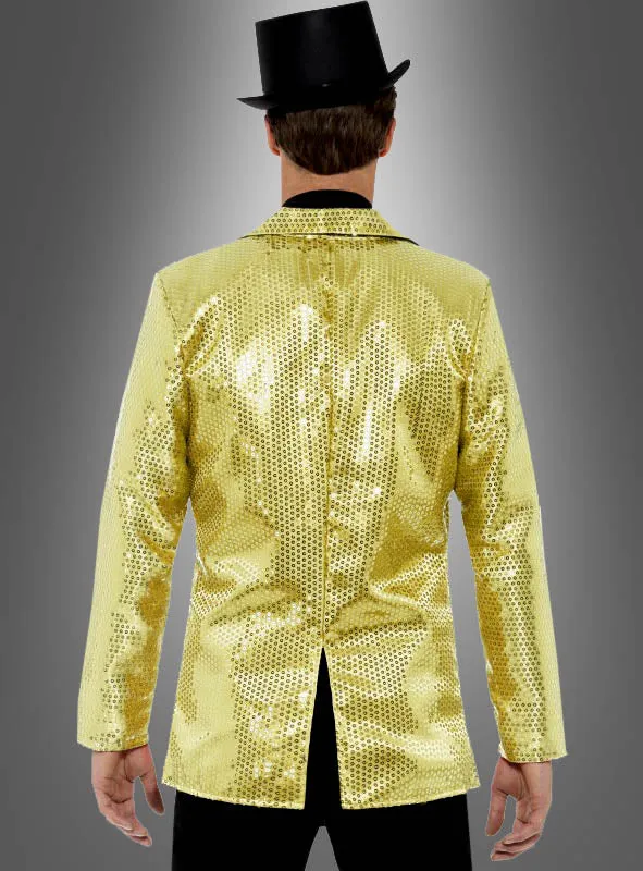 Jackett gold mit Pailletten
