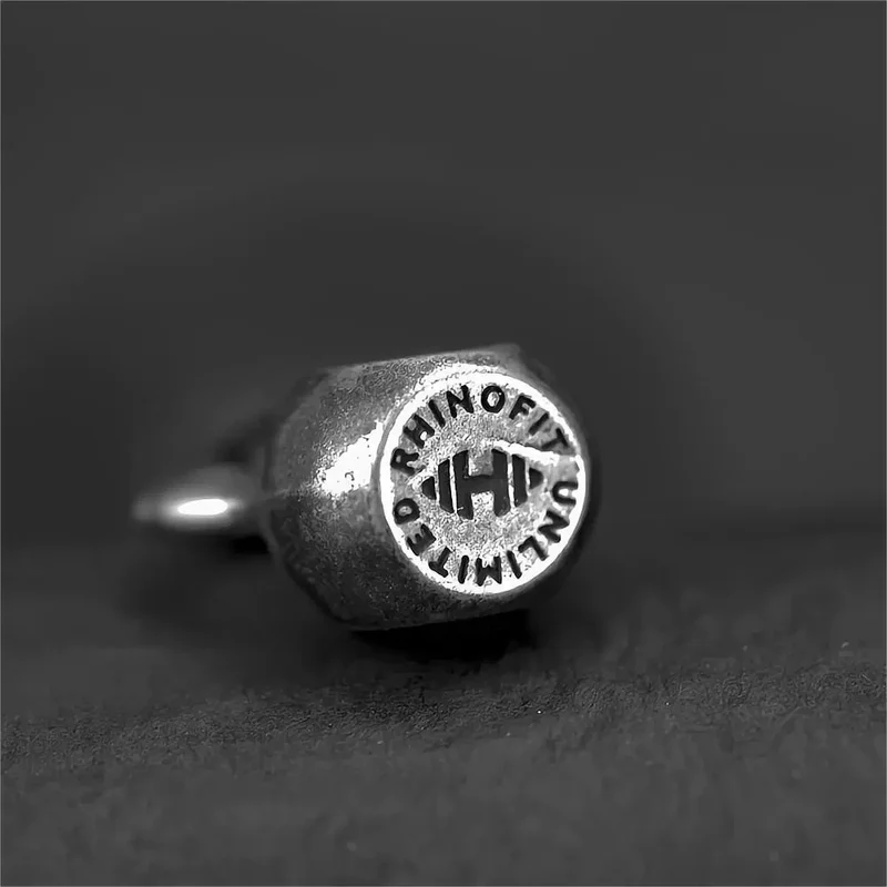 Punk-Halskette für Herren in Kettlebell-Form mit Anhänger