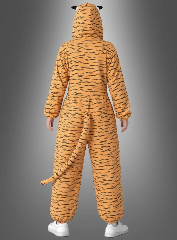 Deluxe Tiger Kostüm aus Plüsch