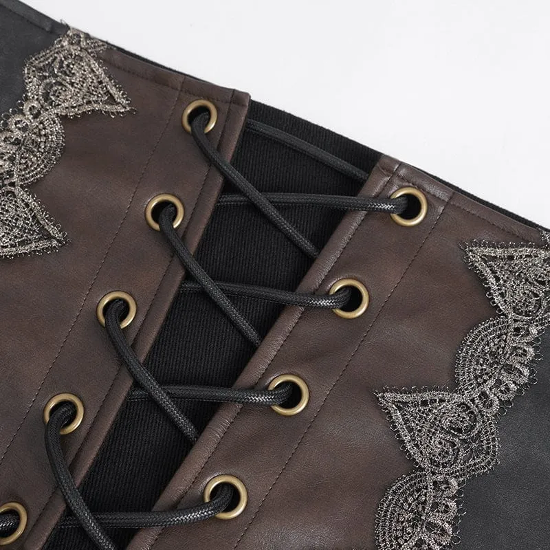 Gothic-Kettengürtel aus Kunstleder für Herren