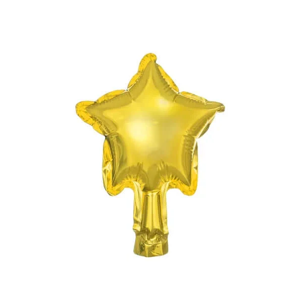 Folienballon Stern 12cm Gold 5 Stk.