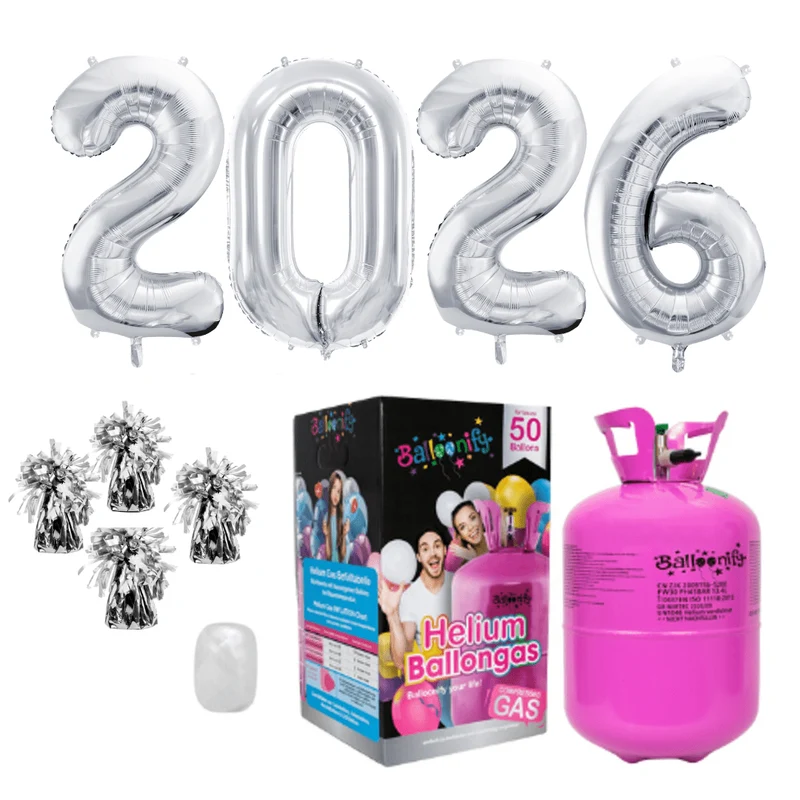 Helium-Set Silvester XXL "2026"