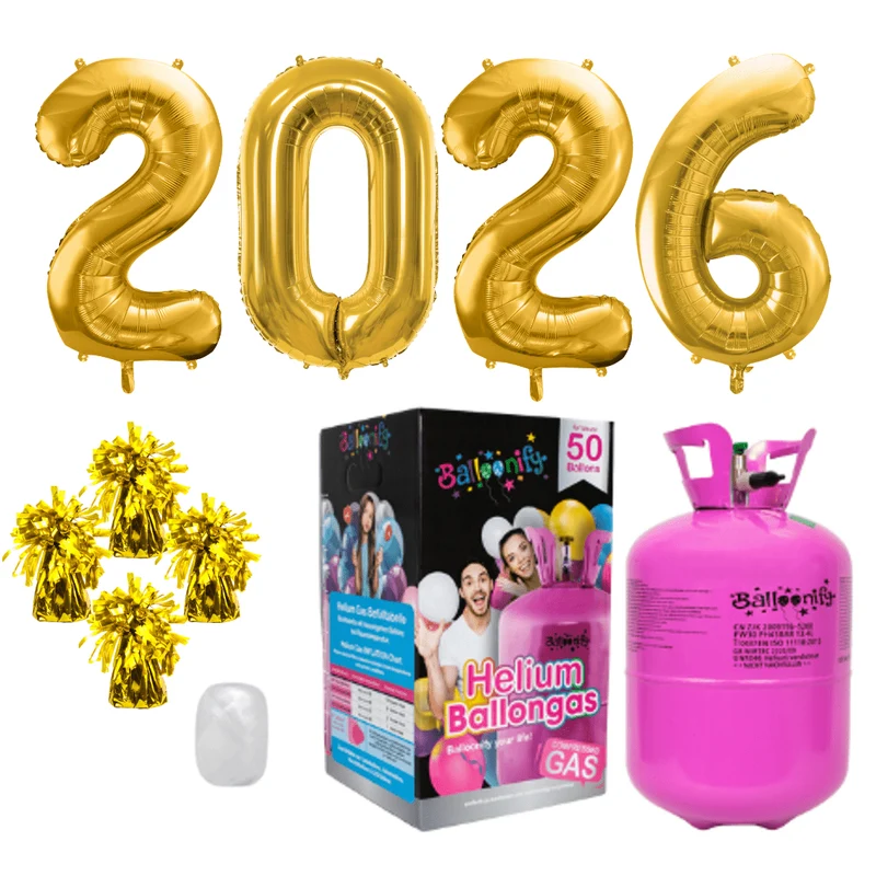Helium-Set Silvester XXL "2026"