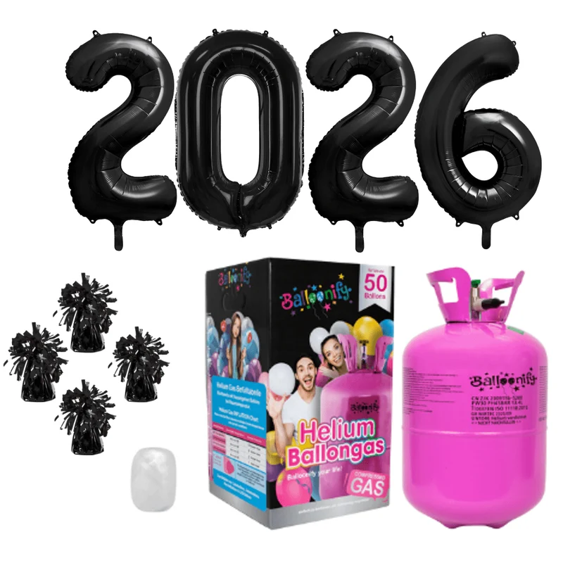 Helium-Set Silvester XXL "2026"