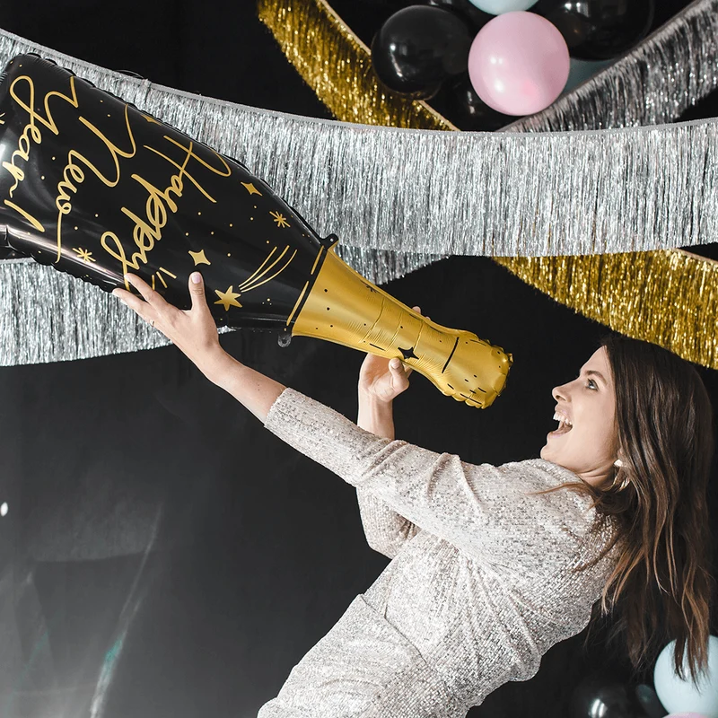 Folienballon Flasche "Happy New Year"