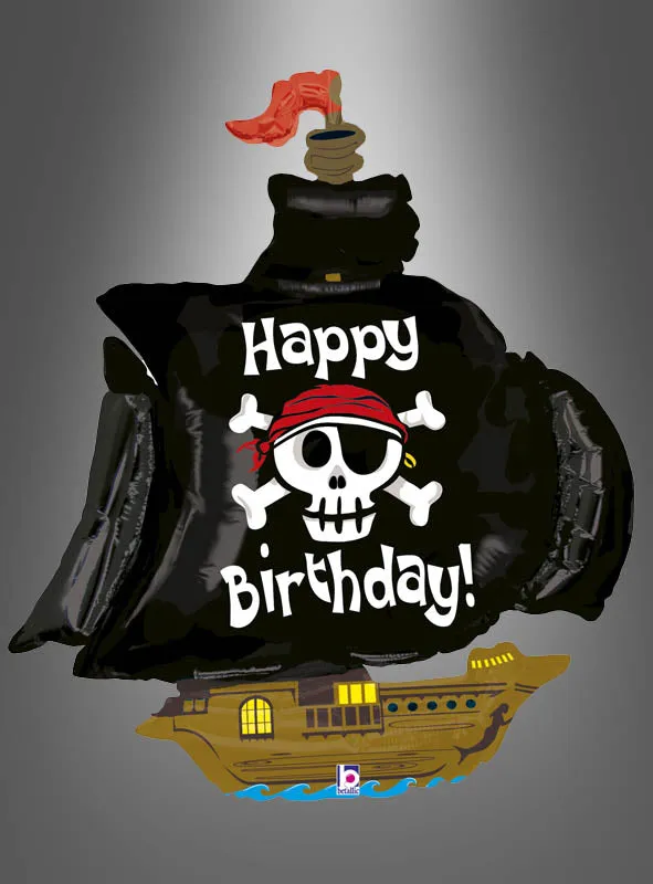 Riesiges Piratenschiff 117 cm Deko Folienballon
