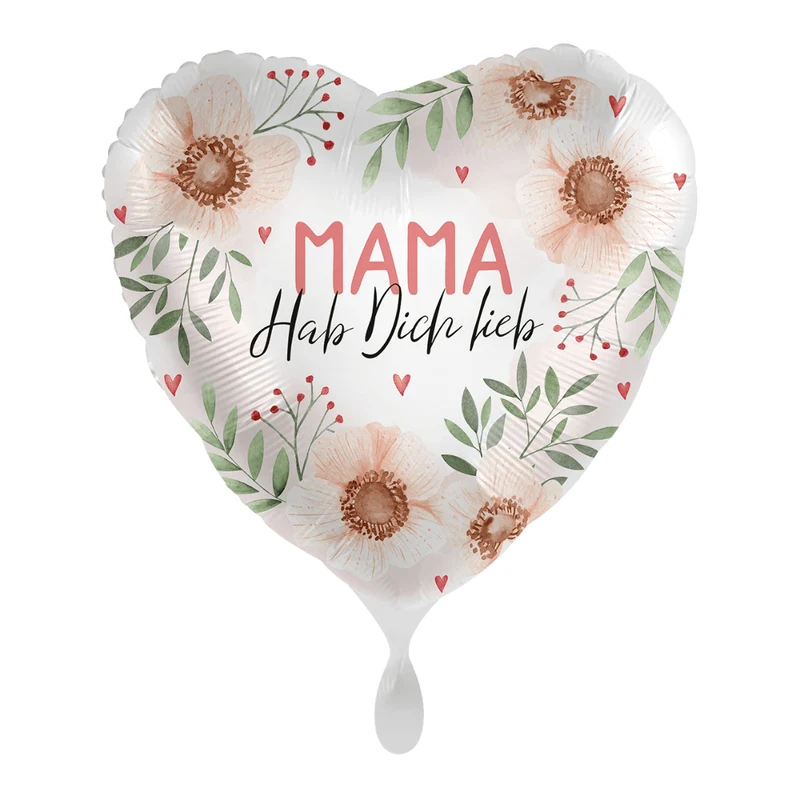 Herzballon "MAMA - Hab Dich lieb"