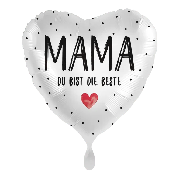 Herzballon "Mama, Du bist die Beste"