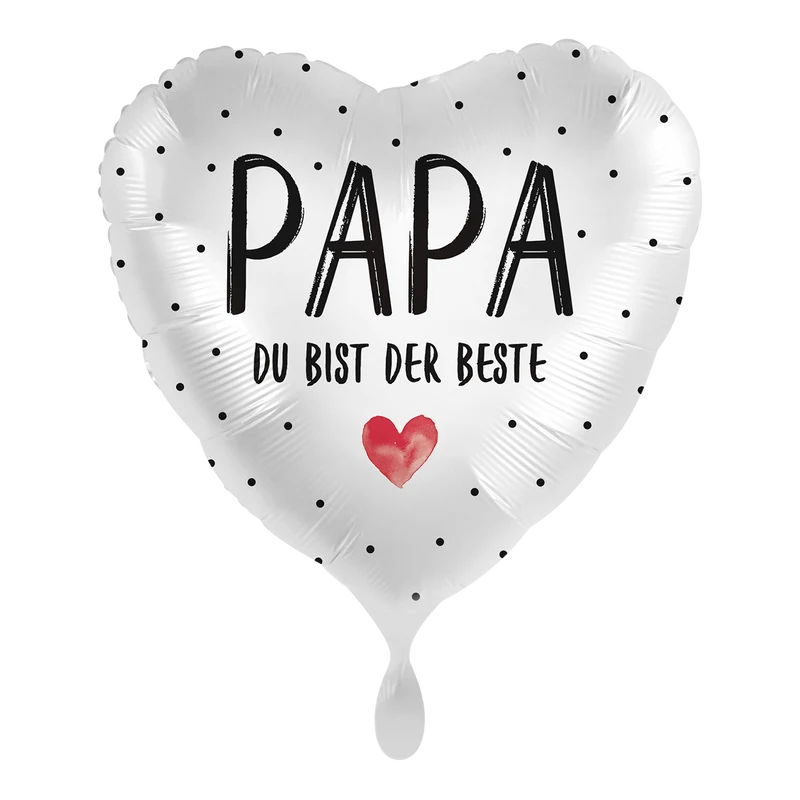 Herzballon "Papa, Du bist der Beste"