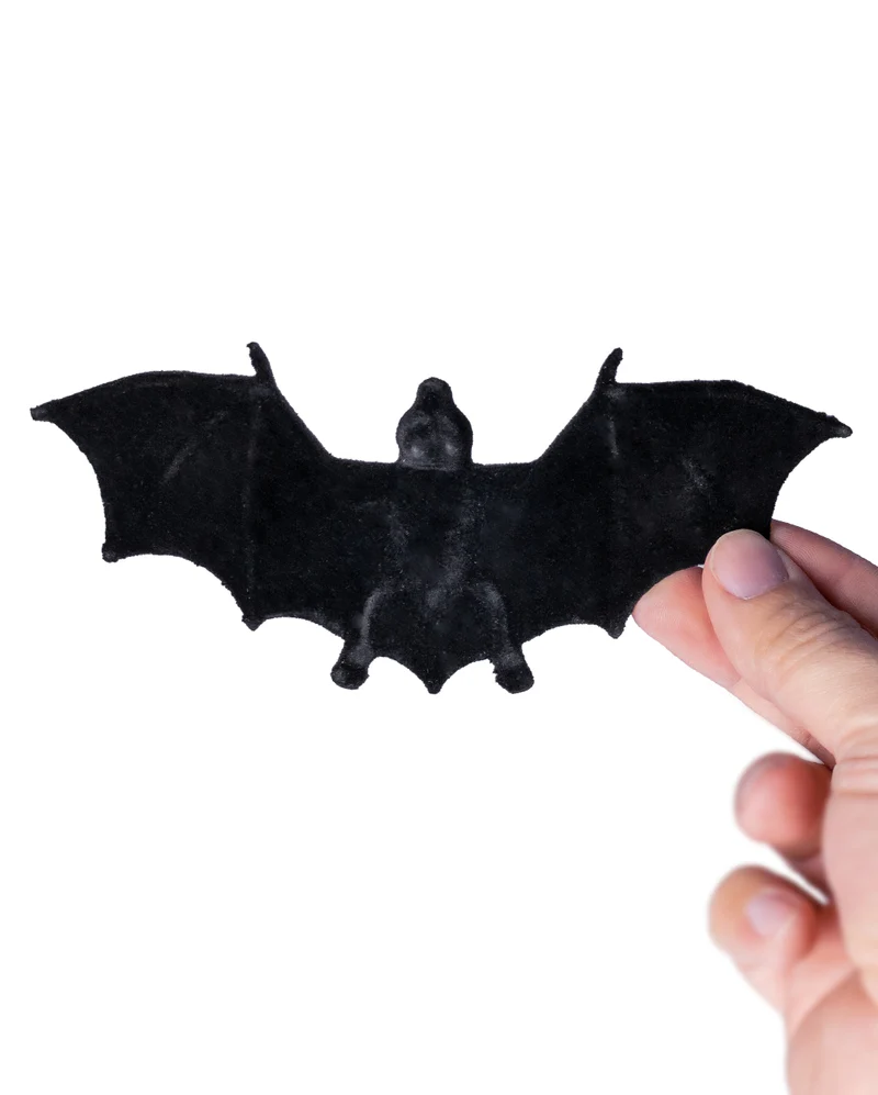 Schwarze Fledermaus Beflockt 2 St.