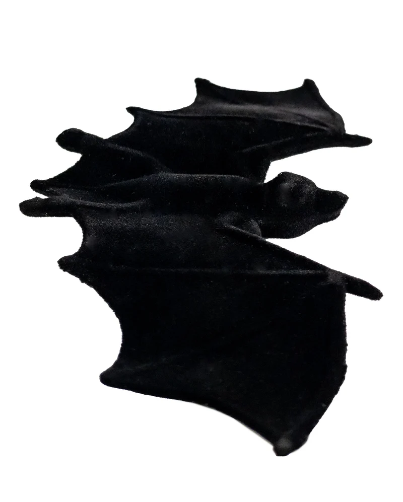 Schwarze Fledermaus Beflockt 2 St.
