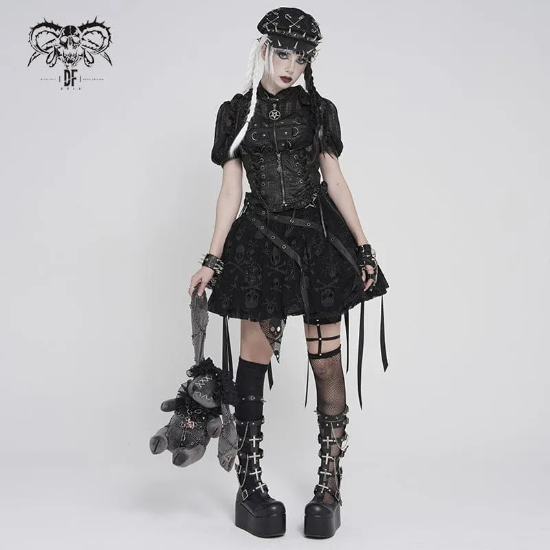 Gothic-Hasenpuppe für Frauen mit Ketten