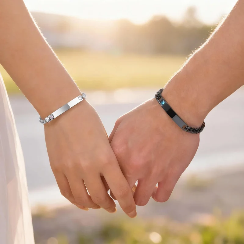 Pärchen Armband Echt Silber