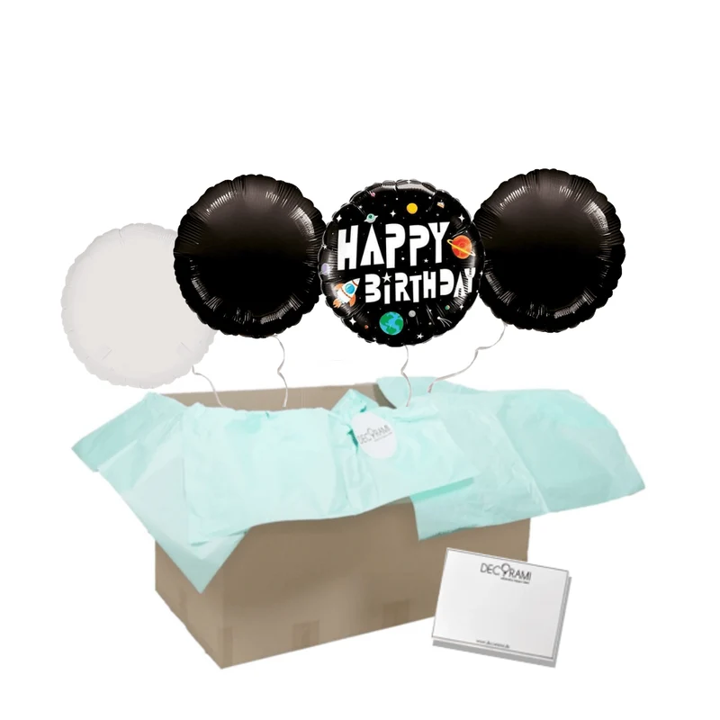 Heliumballon-Geschenk "Happy Birthday" Universum