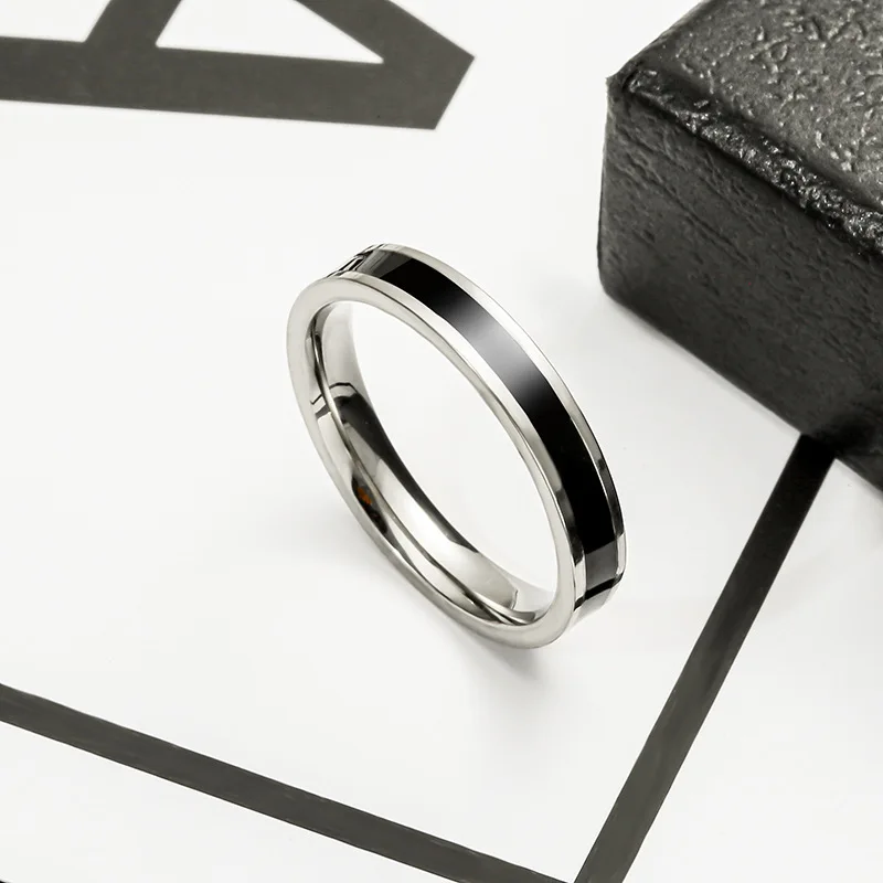 Paar Ringe Schwarz