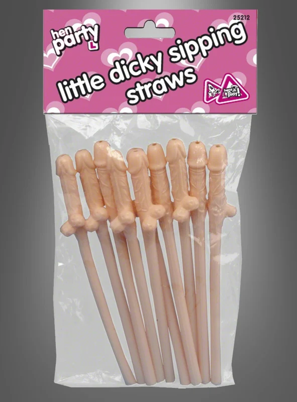 Penis Trinkhalme 10 Stück
