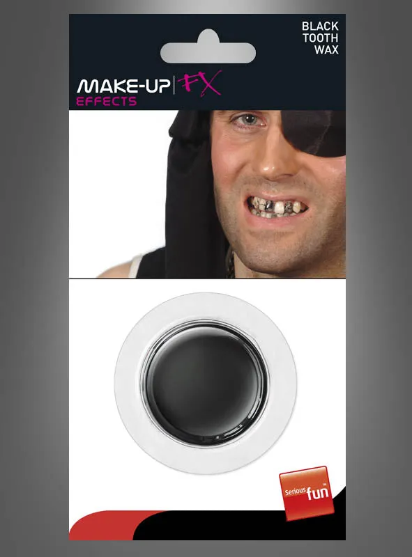 Zahnschwarz Make-up schwarze Zähne