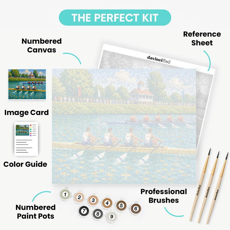 River Regatta Rowers - Paint by Numbers Kit