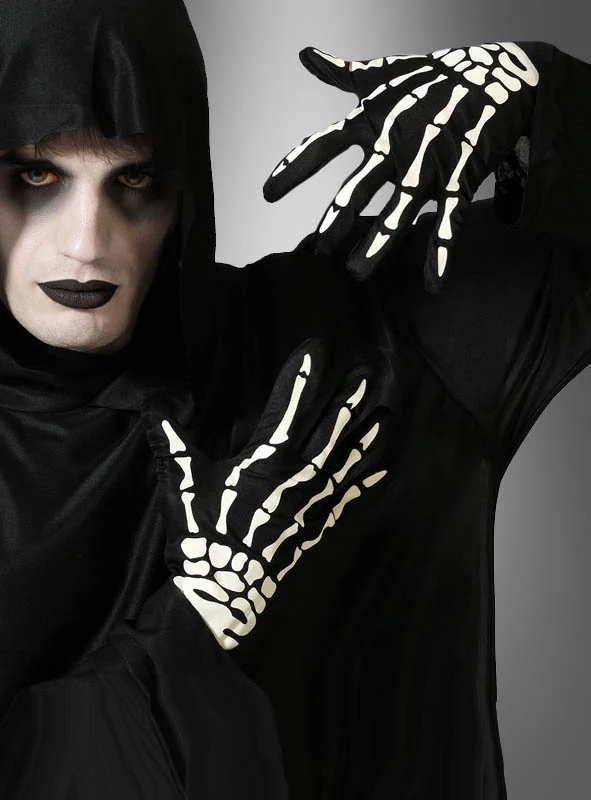 Skelett Handschuhe Damen und Herren