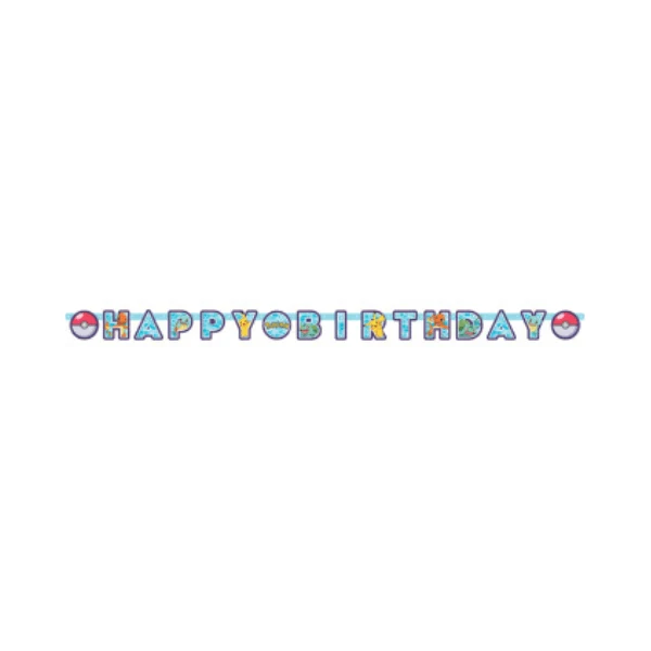 Girlande Pokémon "Happy Birthday"
