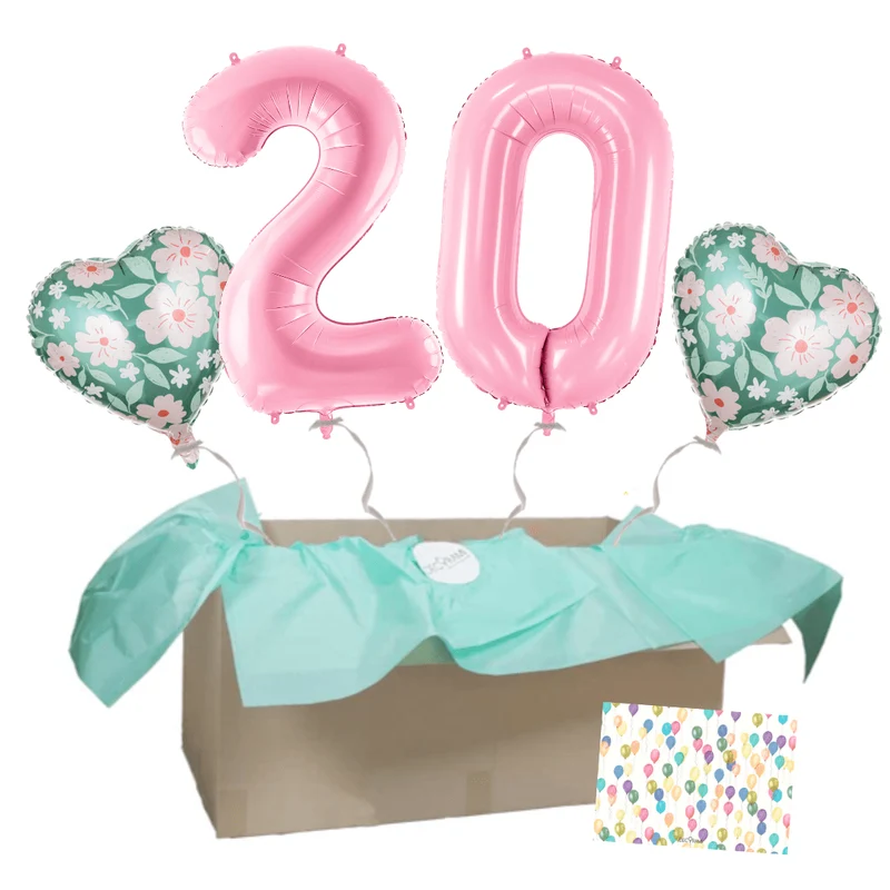 Heliumballon-Geschenk Geburtstagsballon XXL Set Deluxe