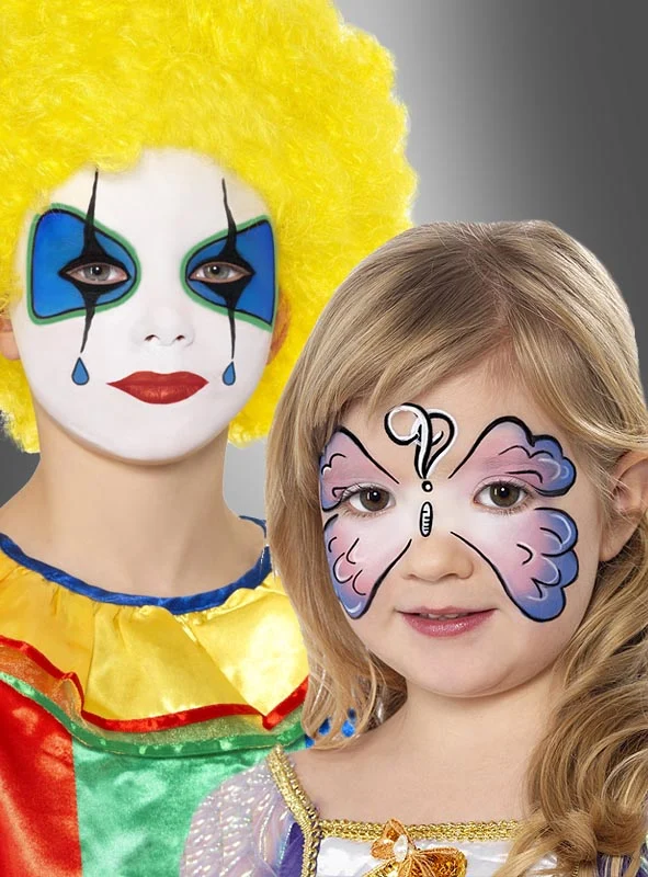 Schminke Farbpalette Fasching für Kinder und Erwachsene