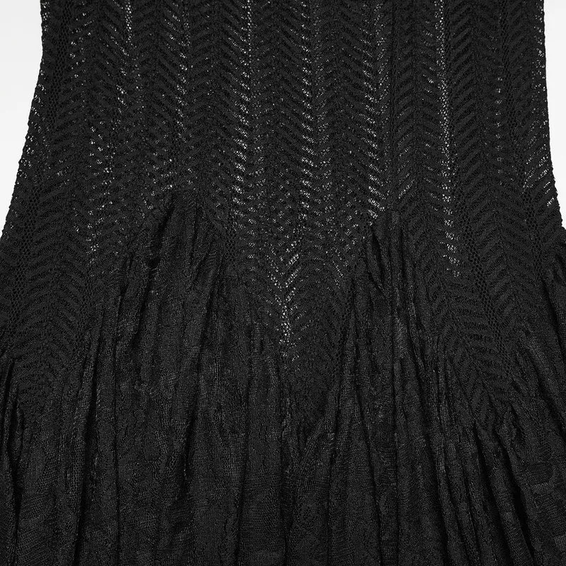 Gothic-Lagenrock aus Rüschenspitze im Meerjungfrauenstil für Damen