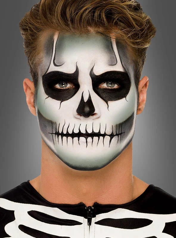 Leuchtendes Skelett Makeup Set
