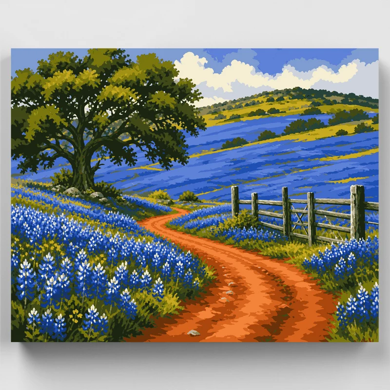 Bluebonnet Trail - Paint by Numbers Kit