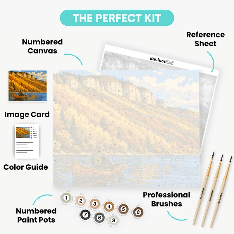 North Saskatchewan Canoe - Paint by Numbers Kit