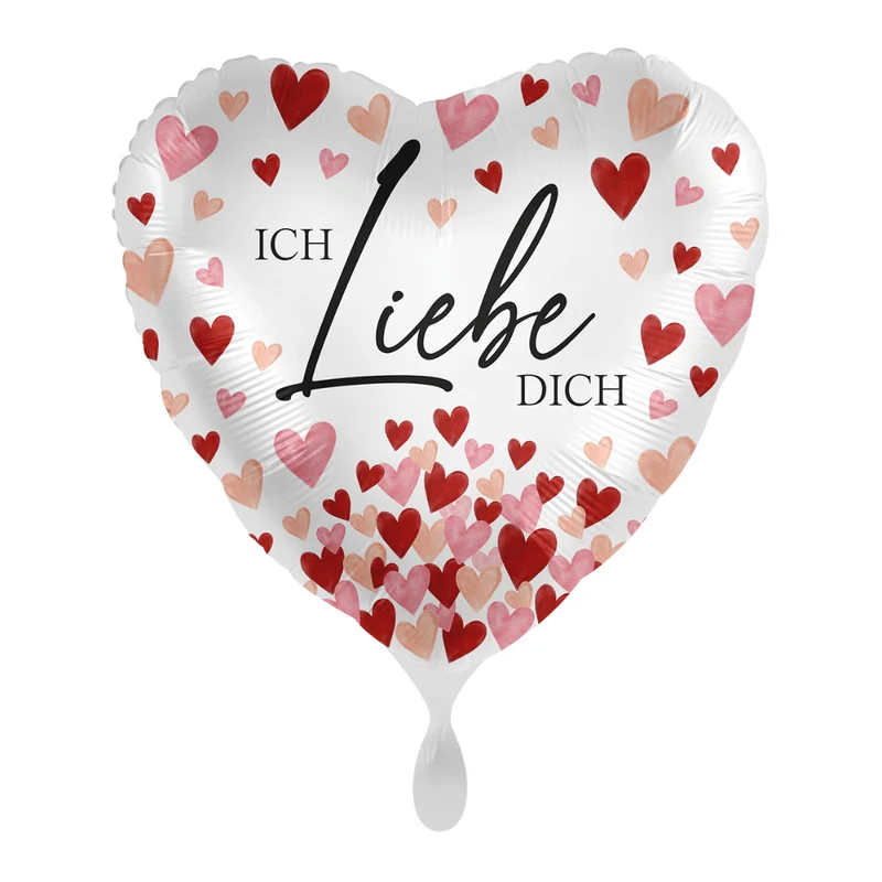 Heliumballon-Geschenk "Ich liebe Dich" Herzchen