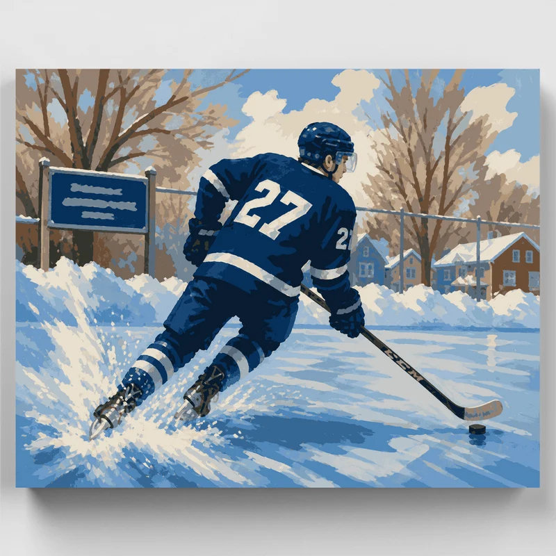 Rink Rush No. 27 - Paint by Numbers Kit