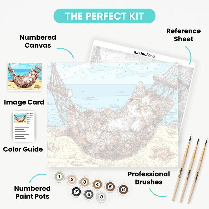 Beach Hammock - Paint by Numbers Kit
