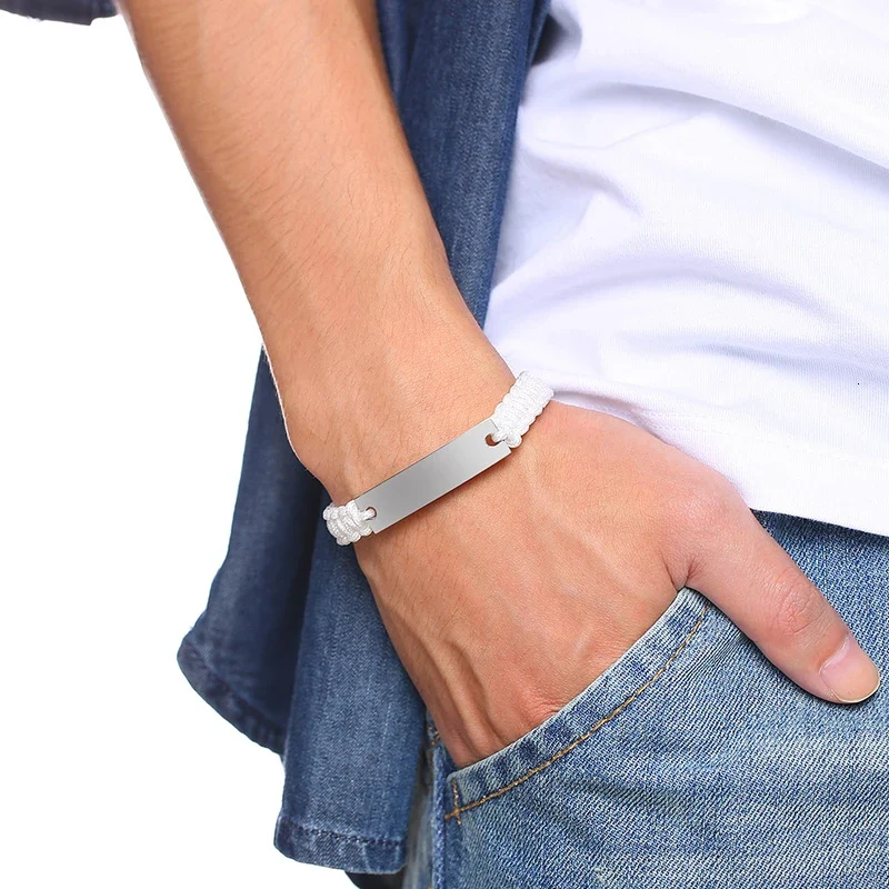Paar Armband Mit Gravur Leder