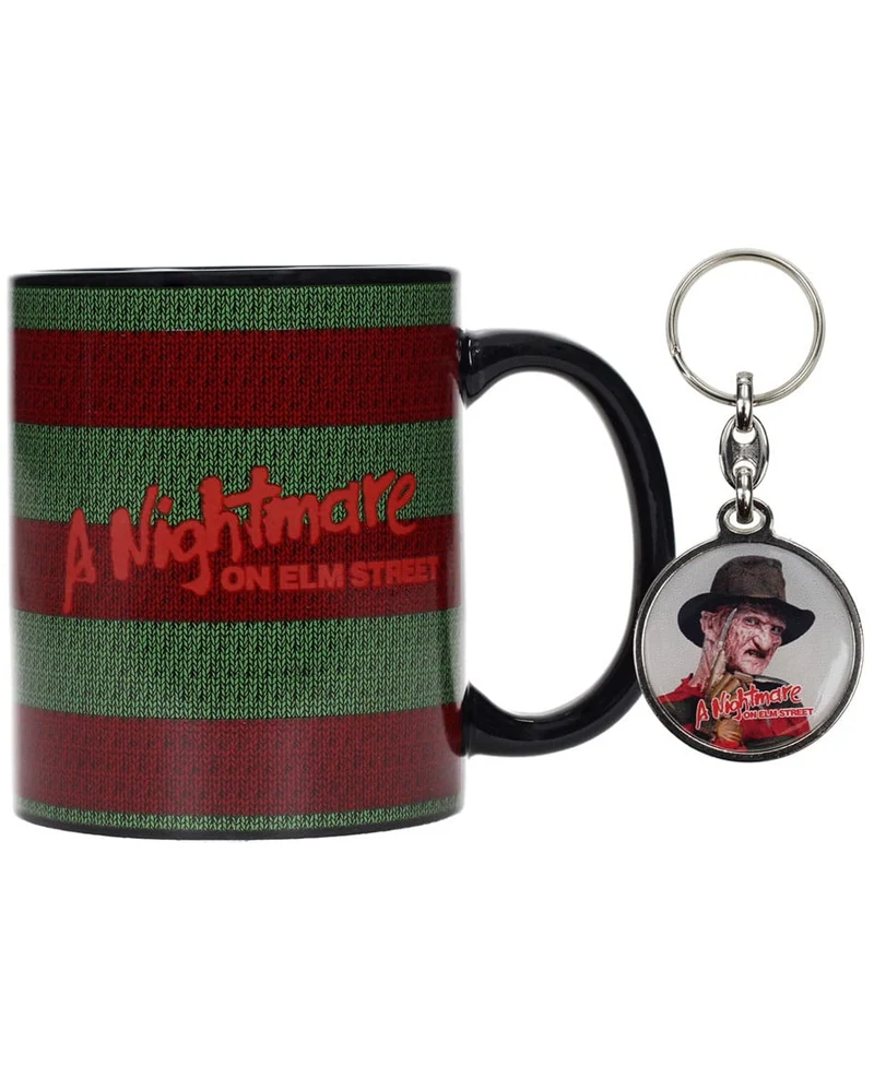 Freddy Krueger Tasse & Schlüsselanhänger Set