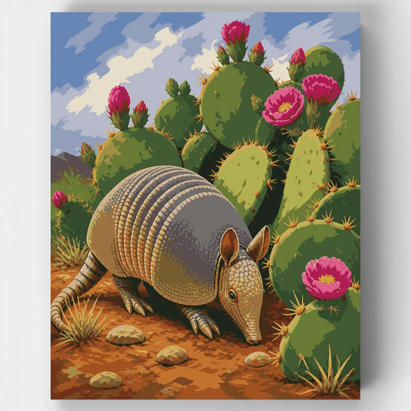 Desert Armadillo - Paint by Numbers Kit