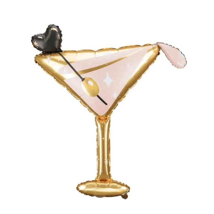 Heliumballon-Geschenk "Happy New Year" Drinks