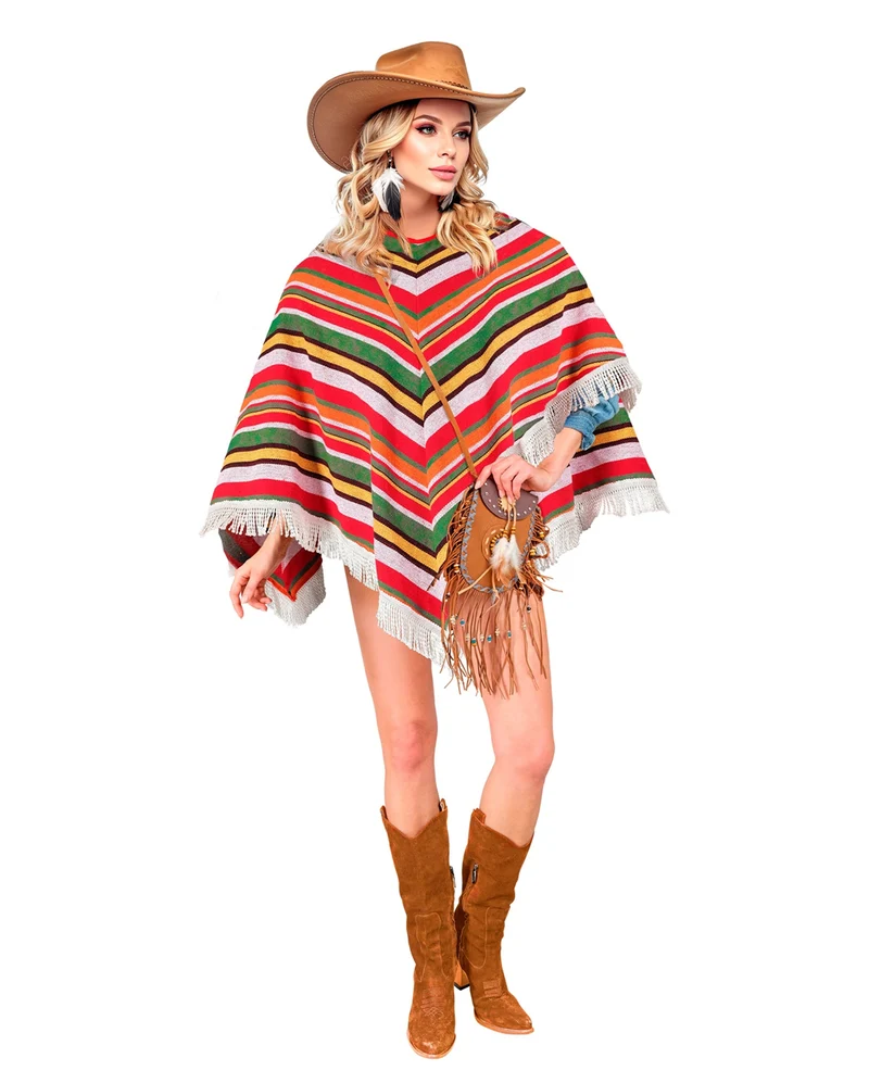 Mexikaner Fransenponcho