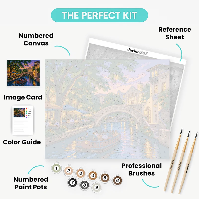 San Antonio Twilight - Paint by Numbers Kit