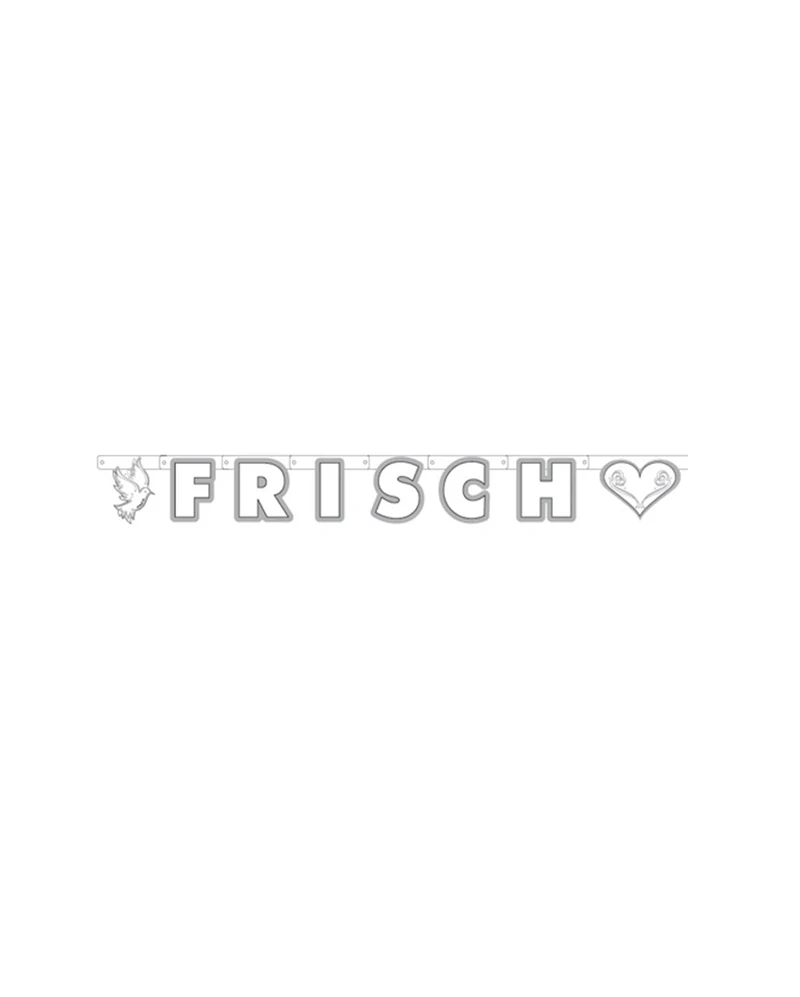Buchstabenbanner Frisch Verheiratet