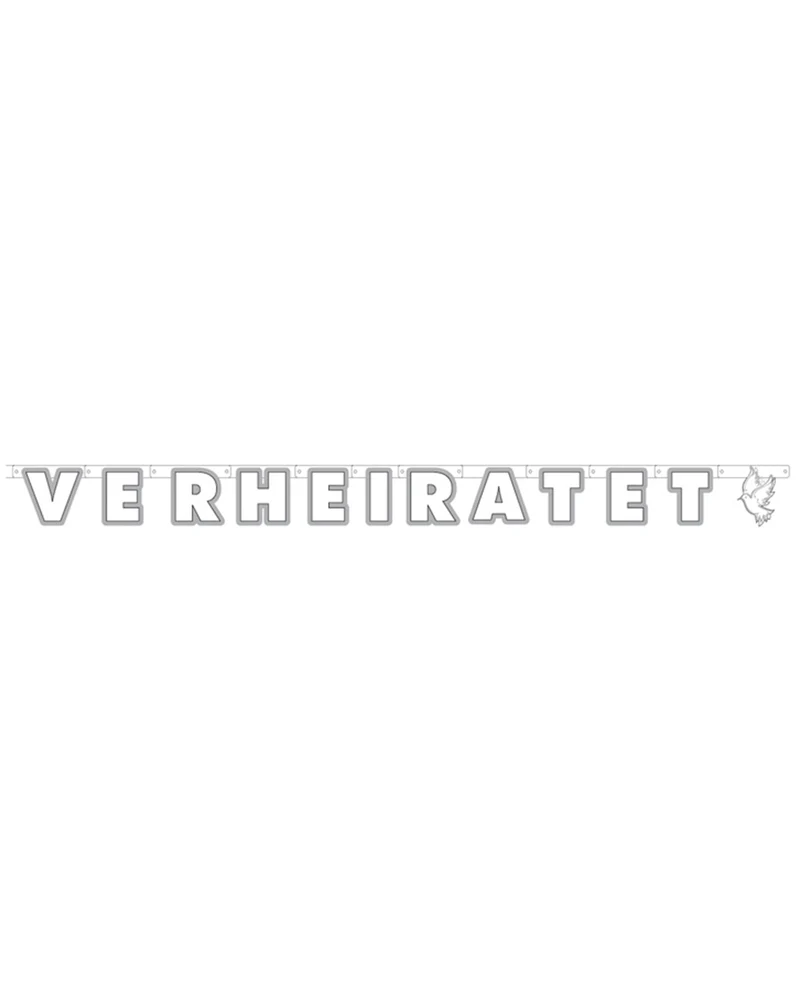Buchstabenbanner Frisch Verheiratet