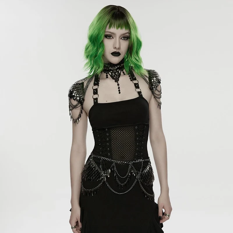 Punk-Metallklingen-Taillenkette für Damen