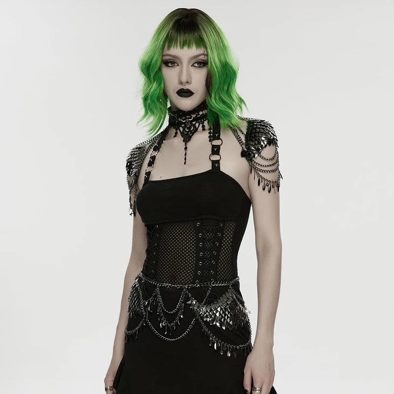 Punk-Metallklingen-Taillenkette für Damen