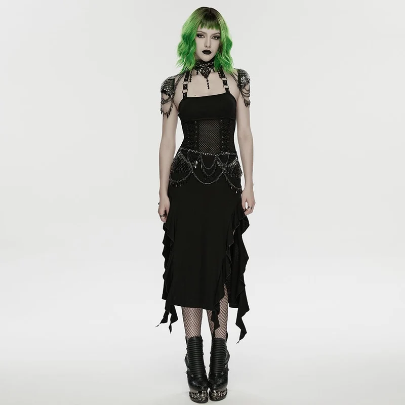 Punk-Metallklingen-Taillenkette für Damen