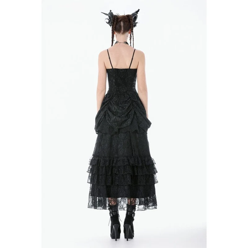 Gothic-besticktes Peplum-Unterkleid für Damen