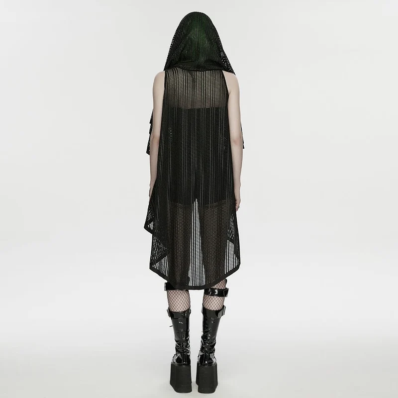 Punk-Nieten-Umhang für Damen, unregelmäßig