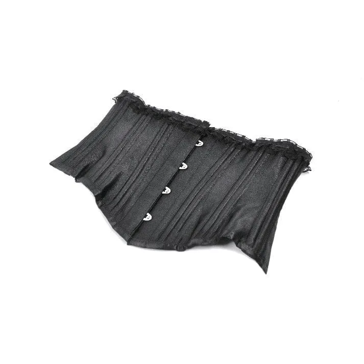 Punk-Unterbrustkorsett für Damen, einfarbig, zum Schnüren