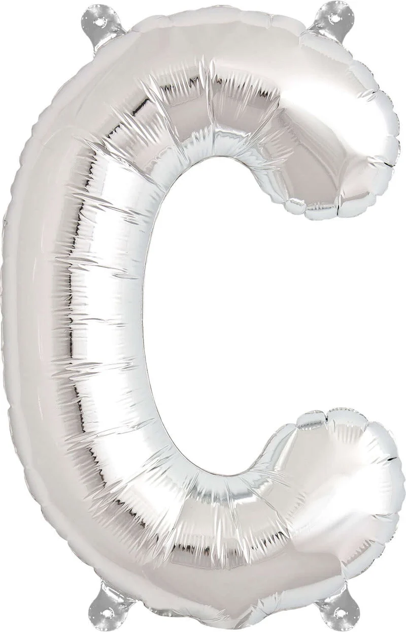 Buchstaben Ballon C Silber
