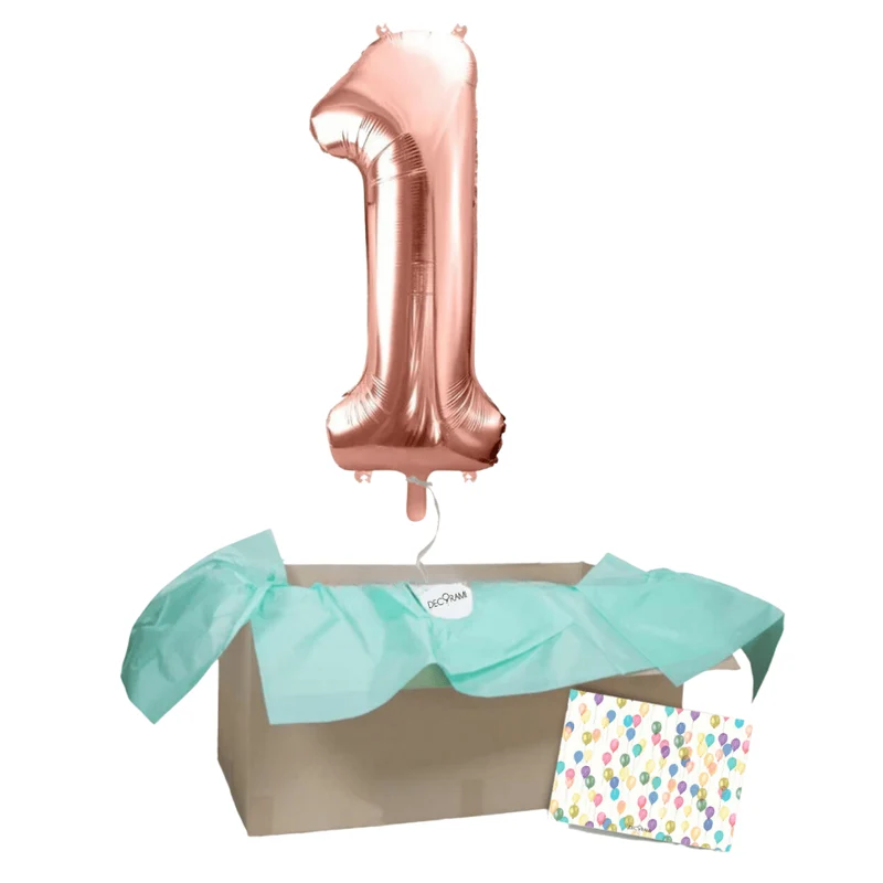 Heliumballon-Geschenk 1 XXL Wunschzahl